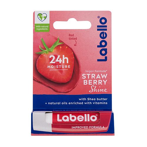 Balzam za ustnice Labello Strawberry Shine 24h Moisture Lip Balm 4,8 g