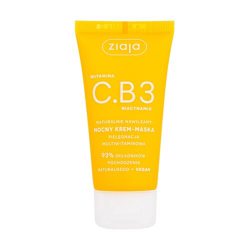 Nočna krema za obraz Ziaja Vitamin C.B3 Niacinamide Night Cream-Mask 50 ml