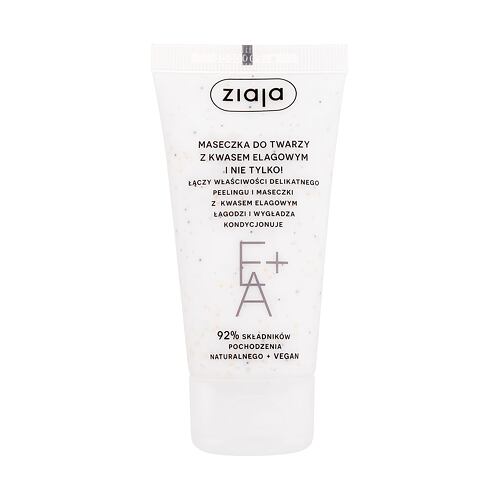 Maska za obraz Ziaja Face Mask + Scrub With Elagic Acid 55 ml