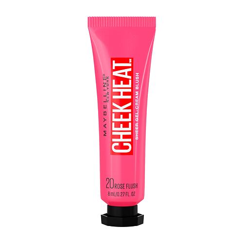 Rdečilo za obraz Maybelline Cheek Heat 8 ml 20 Rose Flash