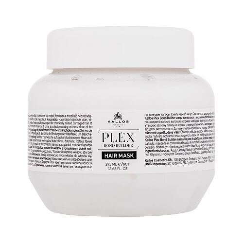 Maska za lase Kallos Cosmetics Plex Bond Builder Hair Mask 275 ml