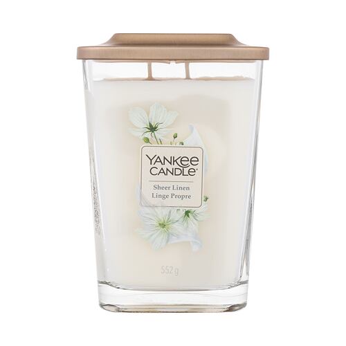 Dišeča svečka Yankee Candle Elevation Collection Sheer Linen 552 g spremenjena barva