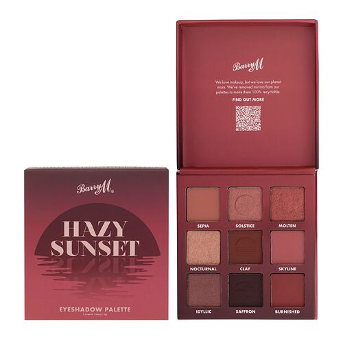 Senčilo za oči Barry M Hazy Sunset Eyeshadow Palette 10,8 g