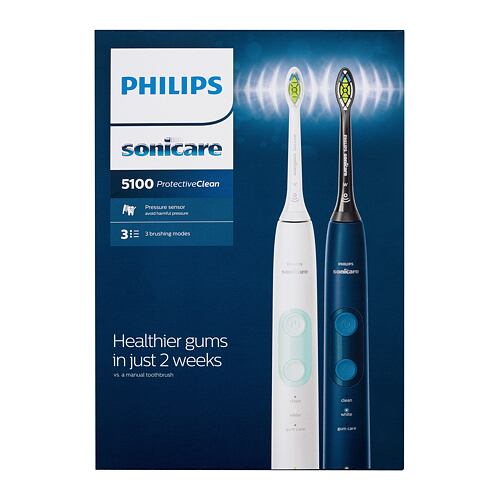 Sonična zobna ščetka Philips Sonicare 5100 Protective Clean HX6851/34 1 kos poškodovana škatla Seti