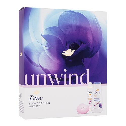 Gel za prhanje Dove Unwind Gift Set 225 ml Seti