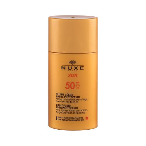 Zaščita pred soncem za obraz NUXE Sun Light Fluid SPF50 50 ml