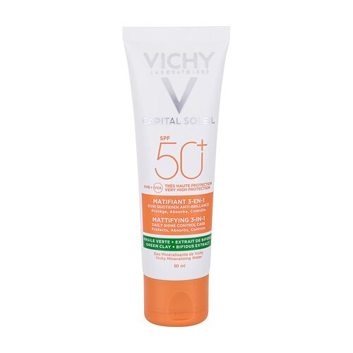 Zaščita pred soncem za obraz Vichy Capital Soleil Mattifying 3-in-1 SPF50+ 50 ml