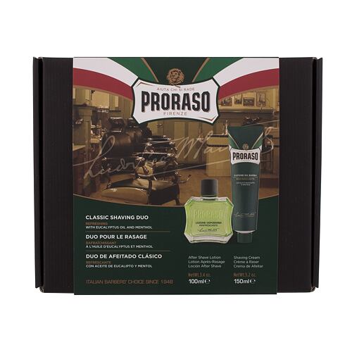 Vodica po britju PRORASO Green Classic Shaving Duo 100 ml Seti