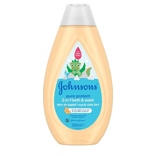 Gel za prhanje Johnson´s Kids Pure Protect 2-in-1 Bath & Wash 500 ml