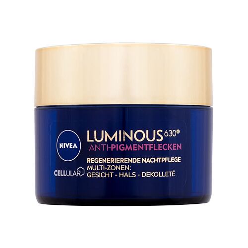 Nočna krema za obraz Nivea Luminous 630 Antispot Night Complexion Repair 50 ml