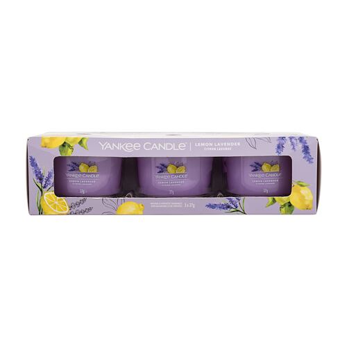 Dišeča svečka Yankee Candle Lemon Lavender 37 g poškodovana škatla Seti