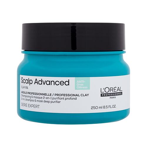 Maska za lase L'Oréal Professionnel Scalp Advanced Anti-Oiliness Professional Clay 250 ml