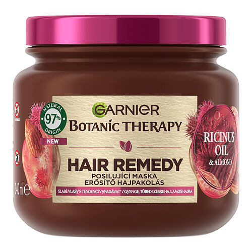 Maska za lase Garnier Botanic Therapy Ricinus Oil & Almond Hair Remedy 340 ml