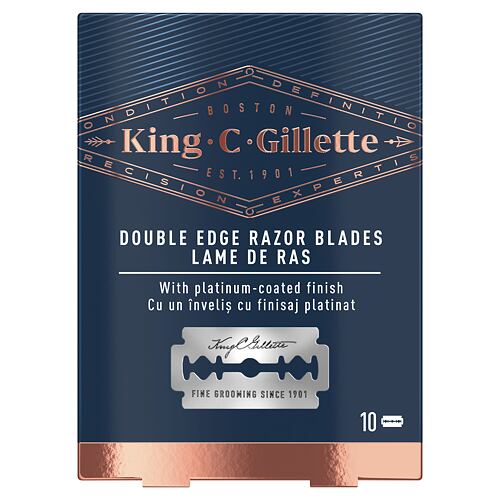 Nadomestne britvice Gillette King C. Double Edge Safety Razor Blades 10 kos