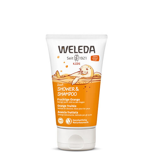 Krema za prhanje Weleda Kids Happy Orange 2in1 150 ml