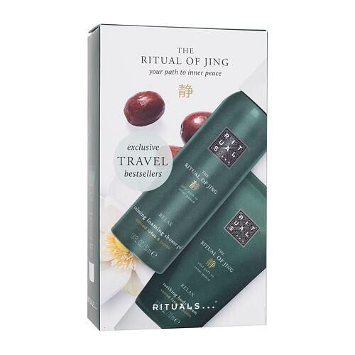 Krema za telo Rituals The Ritual Of Jing Reusable Luxury Travel Pouch 70 ml poškodovana škatla Seti