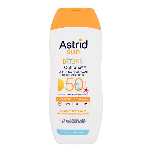 Zaščita pred soncem za telo Astrid Sun Kids Face and Body Lotion SPF50 200 ml