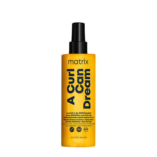 Nega brez izpiranja Matrix A Curl Can Dream Scrunch N' Go Defining Spray 250 ml