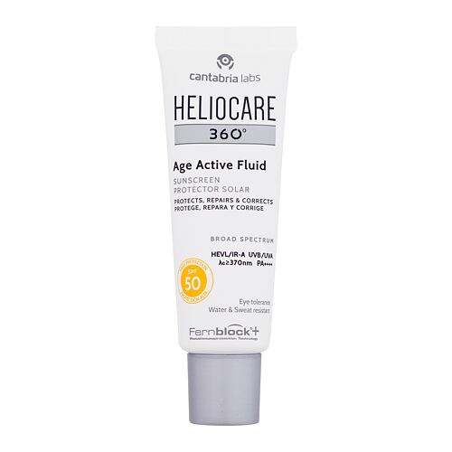 Zaščita pred soncem za obraz Heliocare 360° Age Active Fluid SPF50+ 50 ml