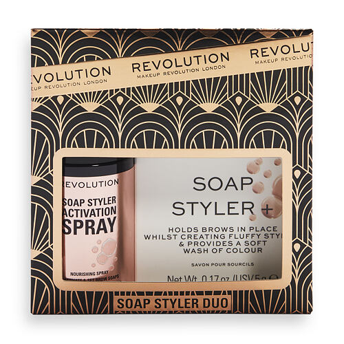 Gel za obrvi Makeup Revolution London Soap Styler+ Duo 50 ml Seti