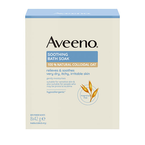 Kopalna sol Aveeno Soothing Bath Soak 8x42 g