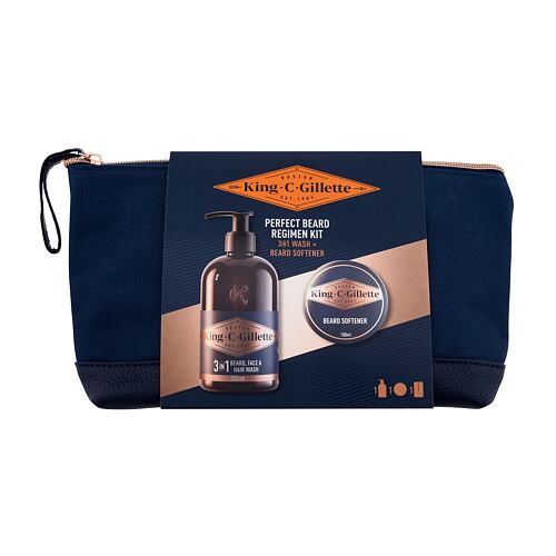 Šampon za brado Gillette King C. Perfect Beard Regimen Kit 350 ml Seti