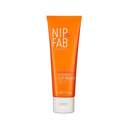 Maska za obraz NIP+FAB Illuminate Vitamin C Fix Clay Mask 3% 75 ml