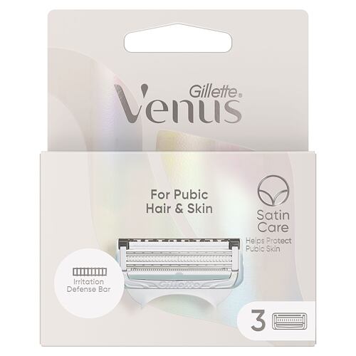 Nadomestne britvice Gillette Venus Satin Care For Pubic Hair & Skin 3 kos