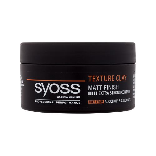 Oblikovanje las Syoss Texture Clay Matt Finish 100 ml