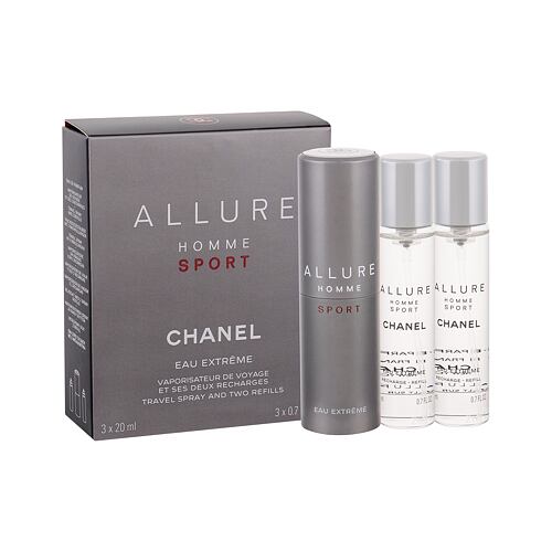 Toaletna voda Chanel Allure Homme Sport Eau Extreme "zasuči in razprši" 3x20 ml