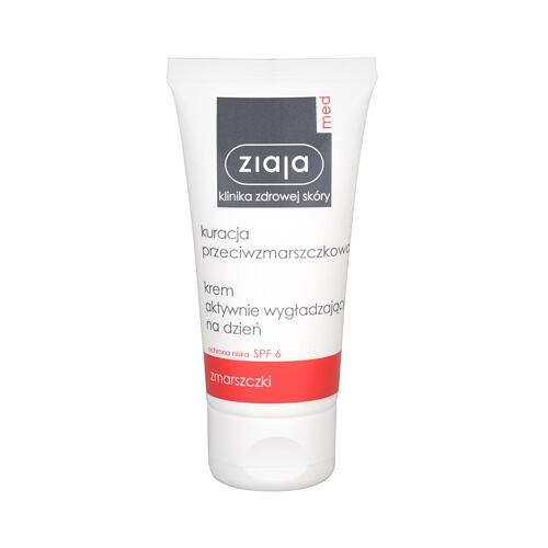 Dnevna krema za obraz Ziaja Med Anti-Wrinkle Treatment Smoothing Day Cream SPF6 50 ml