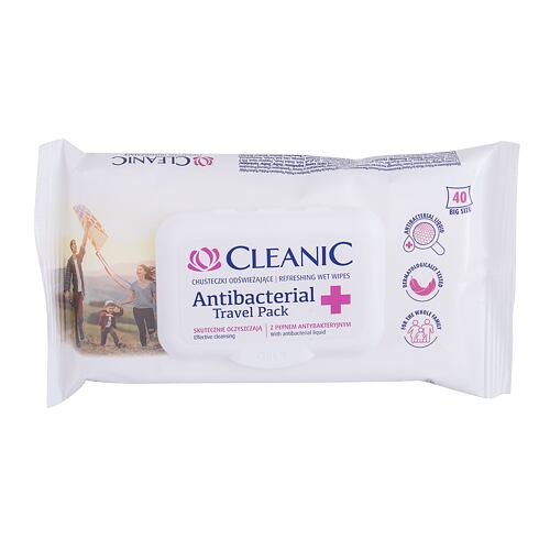 Čistilni robčki Cleanic Antibacterial Refreshing Travel Pack 40 kos