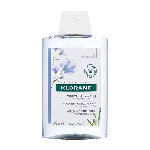 Šampon Klorane Organic Flax Volume 200 ml