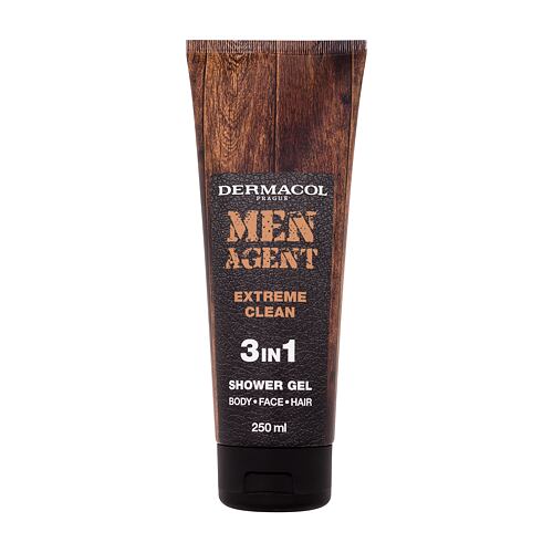 Gel za prhanje Dermacol Men Agent Extreme Clean 3in1 250 ml