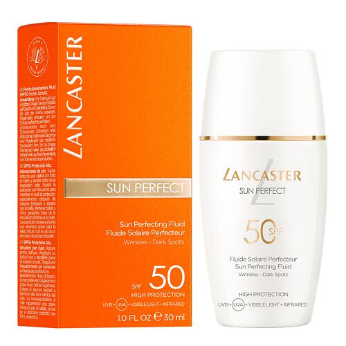 Zaščita pred soncem za obraz Lancaster Sun Perfect Sun Perfecting Fluid SPF50 30 ml