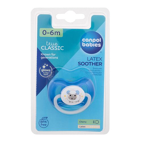 Duda Canpol babies Bunny & Company Latex Soother Blue 0-6m 1 kos