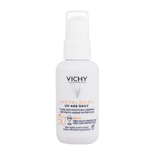 Zaščita pred soncem za obraz Vichy Capital Soleil UV-Age Daily Anti Photo-Ageing Water Fluid SPF50+ 40 ml