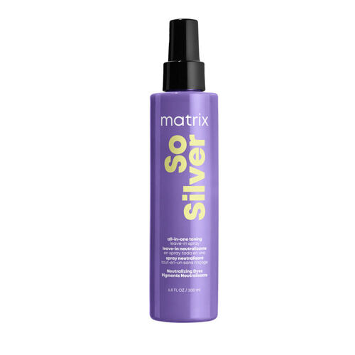 Nega brez izpiranja Matrix So Silver All-In-One Toning Leave-In Spray 200 ml