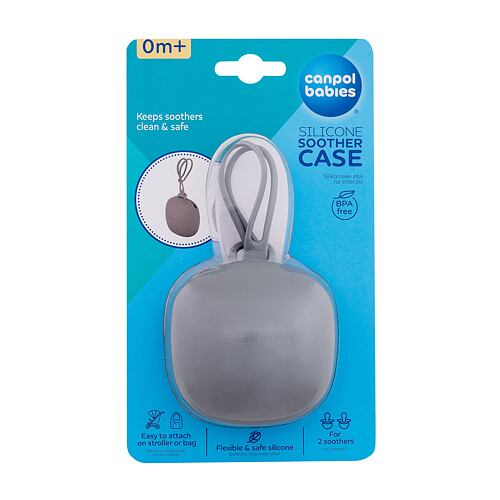 Škatlica za dudo Canpol babies Silicone Soother Case Grey 1 kos