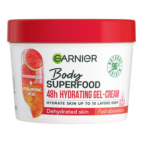 Krema za telo Garnier Body Superfood 48h Hydrating Gel-Cream Watermelon & Hyaluronic Acid 380 ml