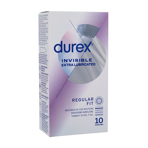 Kondomi Durex Invisible Extra Lubricated 10 kos