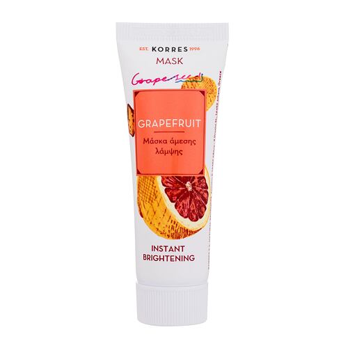 Maska za obraz Korres Grapefruit Instant Brightening Mask 18 ml