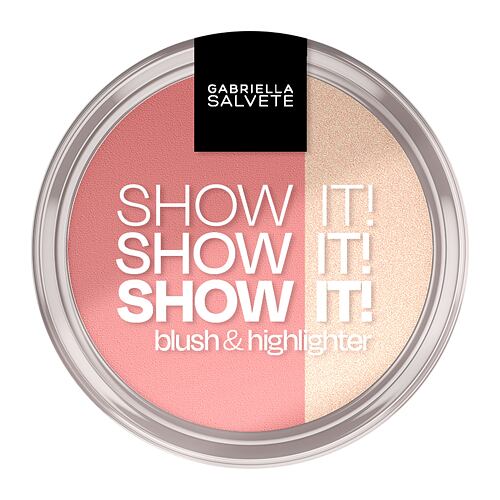 Rdečilo za obraz Gabriella Salvete Show It! Blush & Highlighter 9 g 01