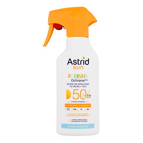 Zaščita pred soncem za telo Astrid Sun Family Milk Spray SPF50 270 ml