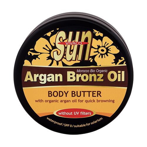 Zaščita pred soncem za telo Vivaco Sun Argan Bronz Oil Body Butter 200 ml