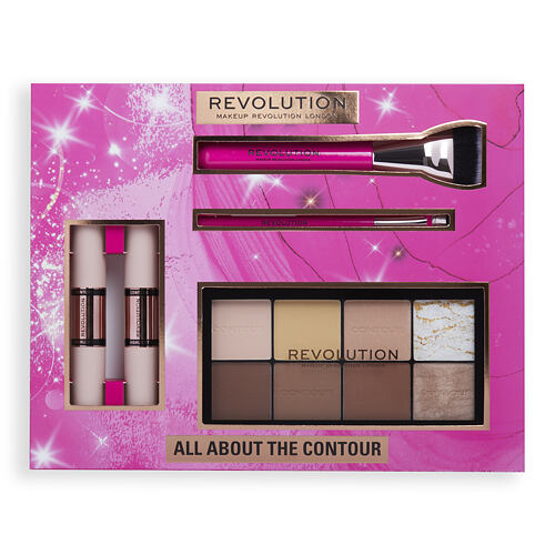 Paletka za konturing Makeup Revolution London All About The Contour Gift Set 16 g Seti