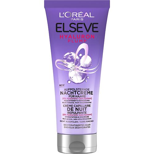 Maska za lase L'Oréal Paris Elseve Hyaluron Plump Night Cream 200 ml