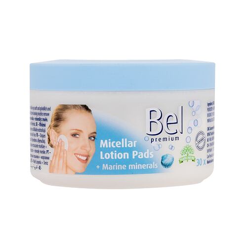 Blazinice za odstranjevanje ličil Bel Premium Micellar Lotion Pads + Marine Minerals 30 kos