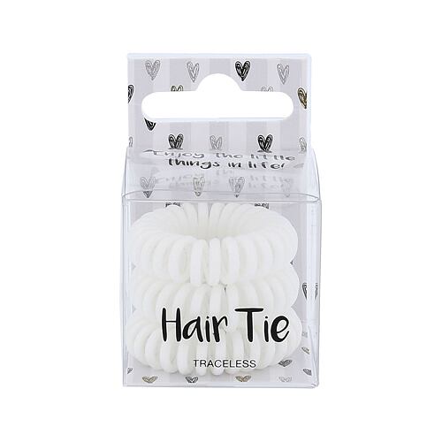 Elastika za lase 2K Hair Tie 3 kos White