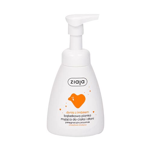 Tekoče milo Ziaja Pumpkin With Ginger Hands & Body Foam Wash 250 ml